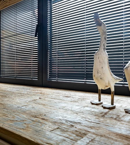 Zwarte aluminium lamellen