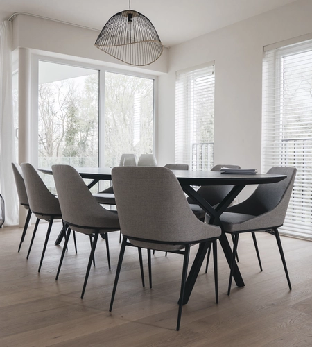 Schuifgordijnen in modern appartement in Ingelmunster